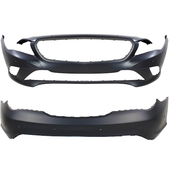 Front and Rear Primed Bumper Cover 2.0L, 4Cyl