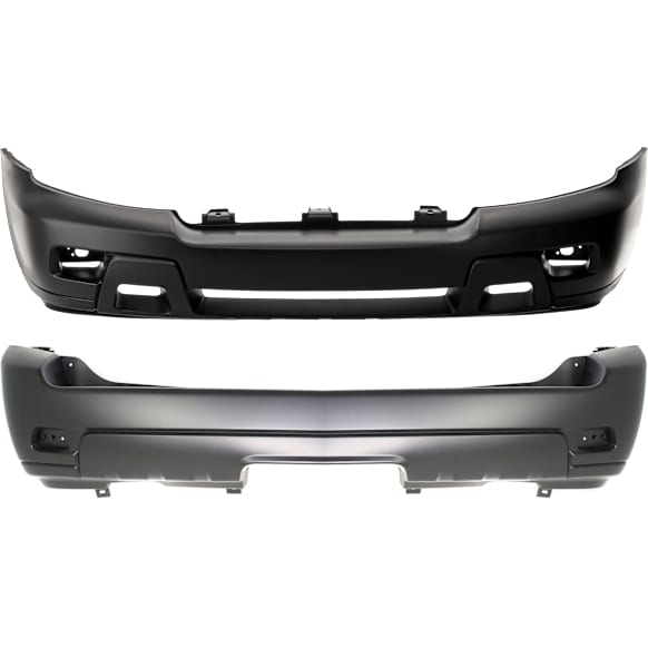 Front and Rear Primed Bumper Cover