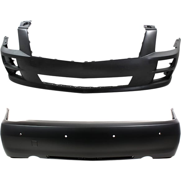 Sedan Front and Rear Primed Bumper Cover