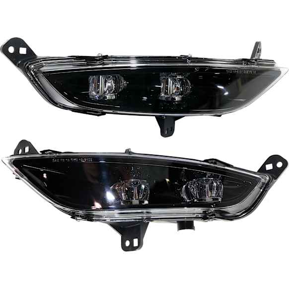 Front, Driver and Passenger Side Fog Lights, With bulb(s), LED, CAPA CERTIFIED