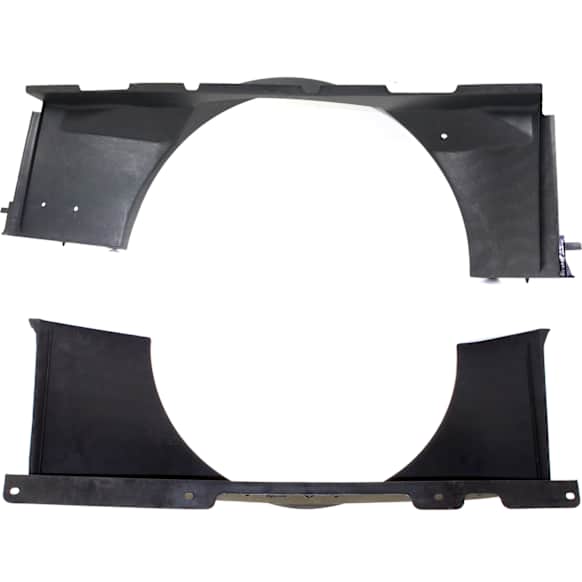 TRQ Upper Radiator Fan Shroud For 2003-2020 Chevy Express 3500 & GMC Savana