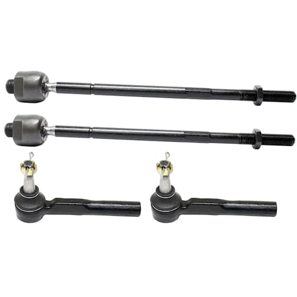 Front, Driver and Passenger Side, Inner and Outer Tie Rod Ends
