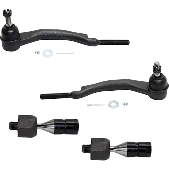 Front, Driver and Passenger Side, Inner and Outer Tie Rod End, AWD