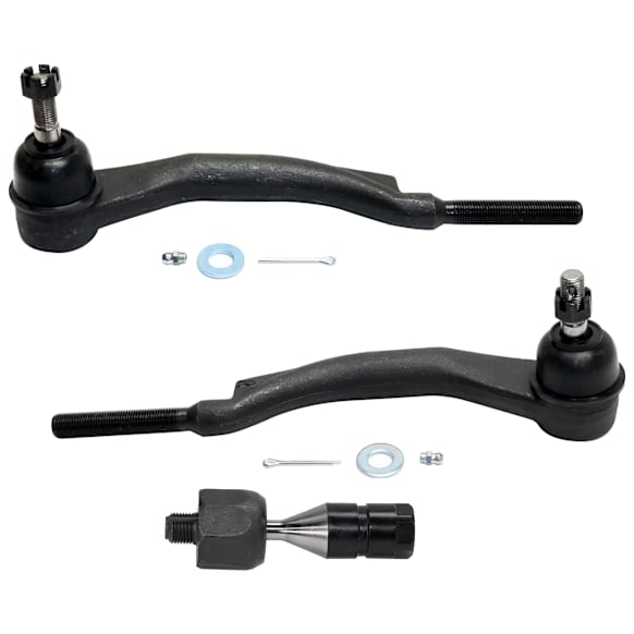 Front, Driver and Passenger Side, Inner and Outer Tie Rod End, AWD