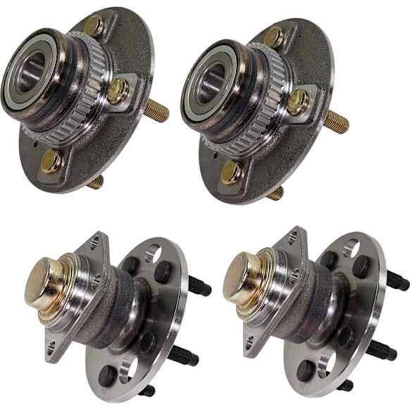 1986-1987 Buick Somerset - 4-Wheel Set Front and Rear, Driver and Passenger Side Wheel Hubs, With Bearing