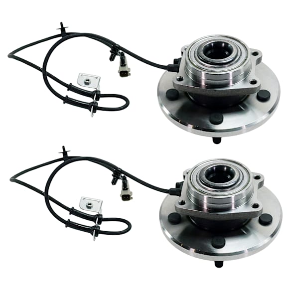 2-Wheel Set Front, Driver and Passenger Side Wheel Hubs, with Bearing, AWD/FWD