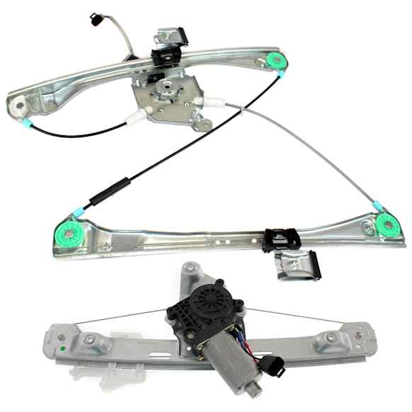 Front And Rear, Driver Side Power Window Regulator, With Motor