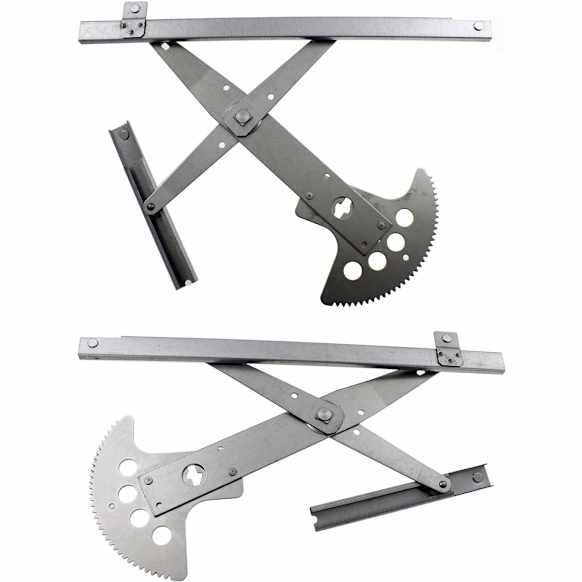 Front, Driver and Passenger Side Power Window Regulator, Without Motor