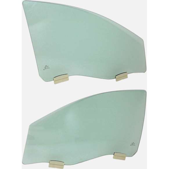 2008-2012 Chevrolet Malibu - Front, Driver and Passenger Side Door Glasses, Green Tint, 4-Door, Sedan, Replaces NAGS No. DD11236 GTYN, DD11237 GTYN
