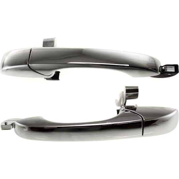 Front, Passenger Side or Rear, Driver and Passenger Side Chrome Exterior Door Handle, Without Key Hole