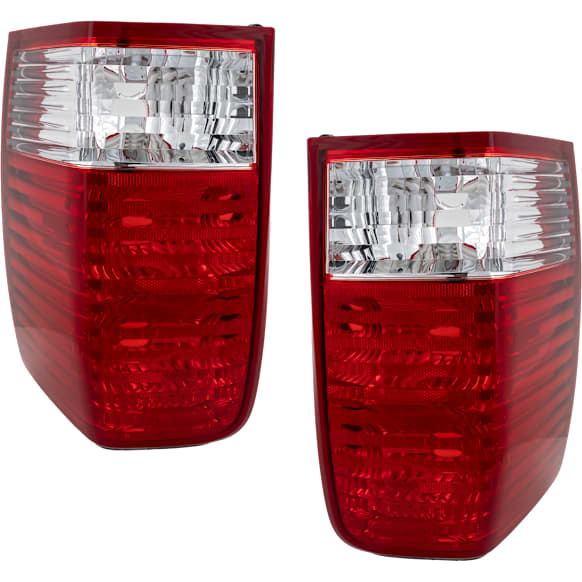 Driver and Passenger Side Halogen Tail Light, Without bulb(s), OE Replacement