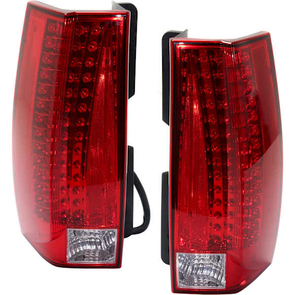Driver and Passenger Side LED Tail Light, With bulb(s), OE Replacement, CAPA Certified
