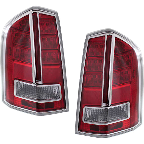 Driver and Passenger Side Halogen Tail Light, With bulb(s), OE Replacement