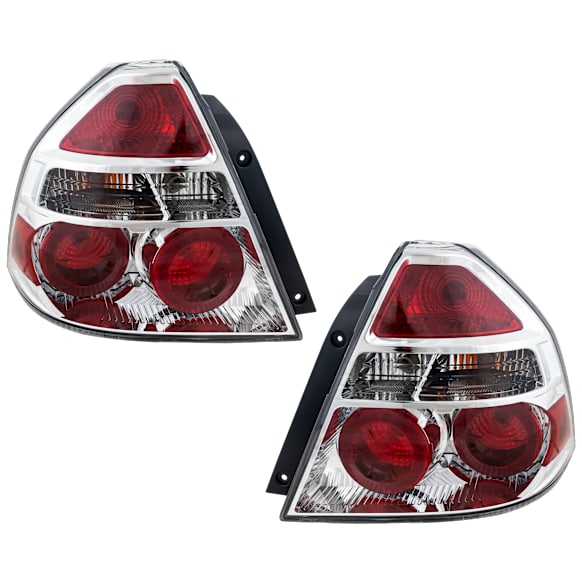 Driver and Passenger Side Halogen Tail Light, With bulb(s), OE Replacement, CAPA Certified