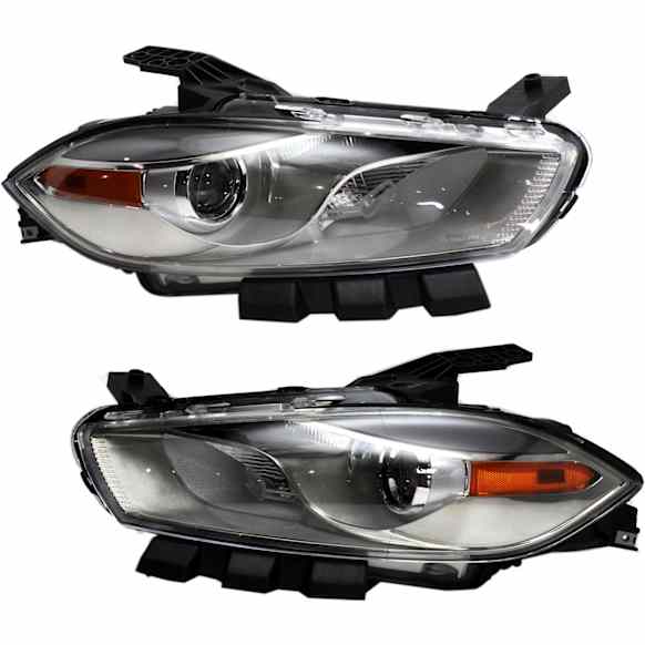 2015 Dodge Dart - Driver and Passenger Side HID/Xenon Headlight, Without bulb(s), OE Replacement