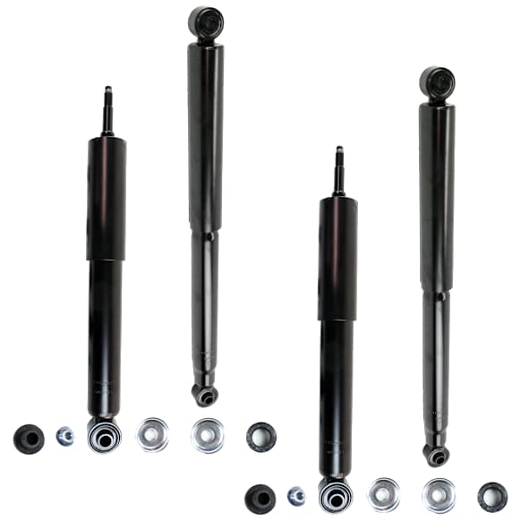 Front and Rear, Driver and Passenger Side Shocks, 4WD, Monotube Design