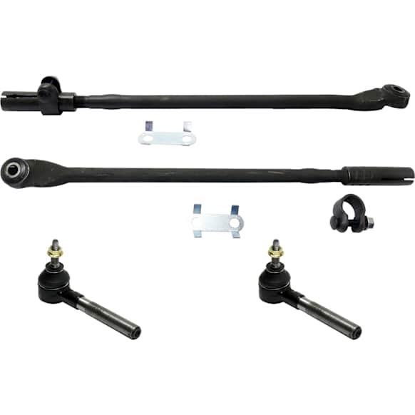 Front, Driver and Passenger Side, Inner and Outer Tie Rod Ends