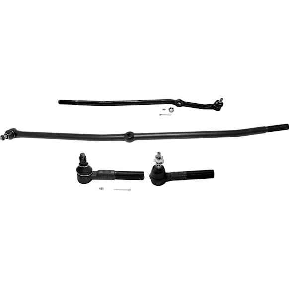 Front, Driver and Passenger Side, Inner and Outer Tie Rod End