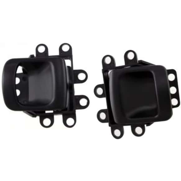 Front or Rear, Driver and Passenger Side Interior Door Handles, Black, Without Door Lock Hole