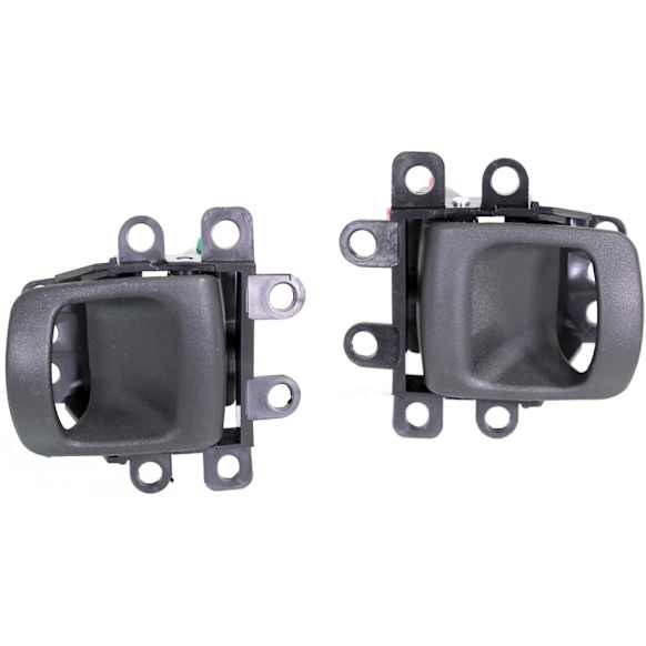 Front or Rear, Driver and Passenger Side Interior Door Handles, Black, Without Door Lock Hole