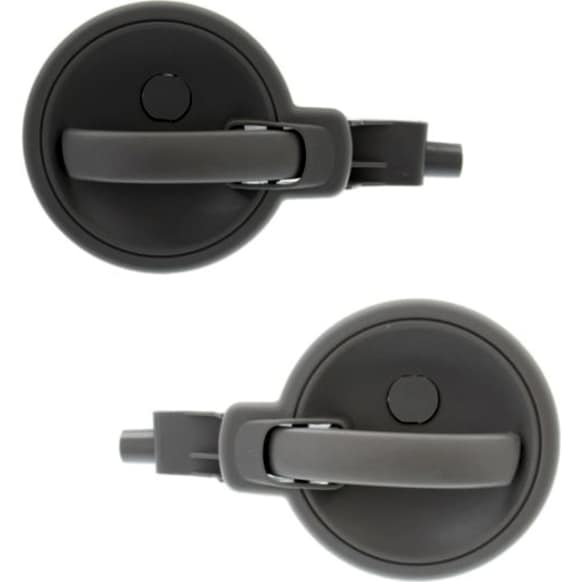 Front or Rear, Driver and Passenger Side Interior Door Handles, Primed, Without Door Lock Hole