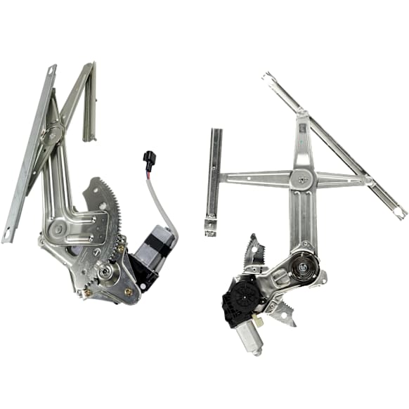 Front And Rear, Driver Side Power Window Regulator, With Motor