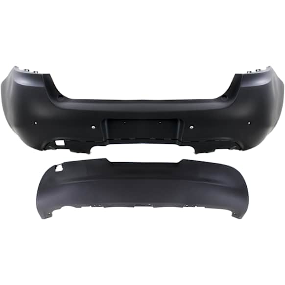 Rear Upper - Primed, Lower - Textured Bumper Cover