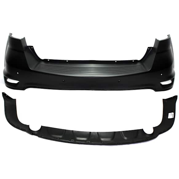 Rear, Upper and Lower Upper - Primed, Lower - Textured Bumper Cover