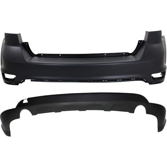 Rear, Upper and Lower Upper - Primed, Lower - Textured Bumper Cover, CAPA Certified