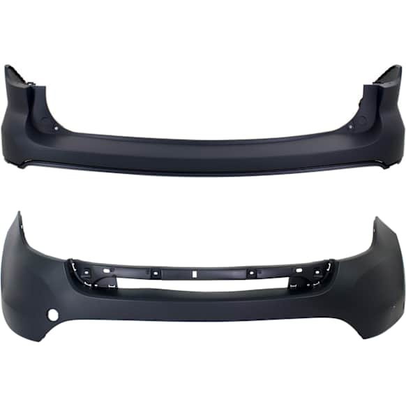Front and Rear, Upper Primed Bumper Cover