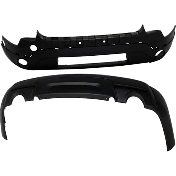 Front, Upper and Lower Upper - Primed, Lower - Textured Bumper Cover CAPA Certified