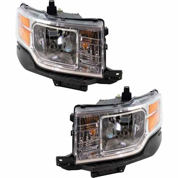 Driver and Passenger Side Halogen Headlight, With bulb(s), OE Replacement