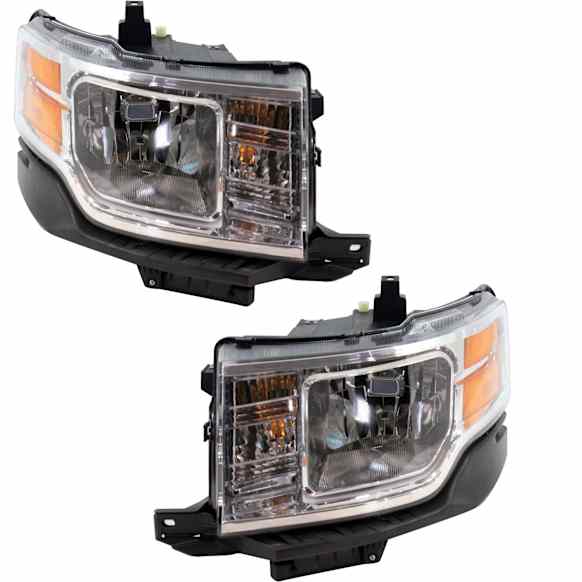 Driver and Passenger Side Halogen Headlight, With bulb(s), OE Replacement, CAPA Certified