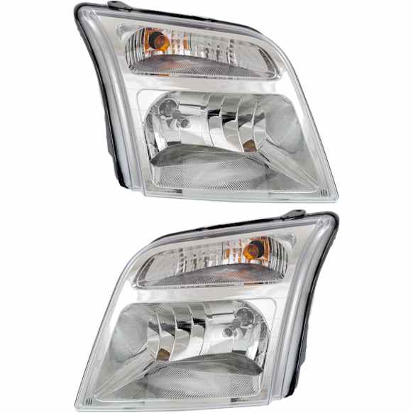 Driver and Passenger Side Halogen Headlight, With bulb(s), OE Replacement, CAPA Certified