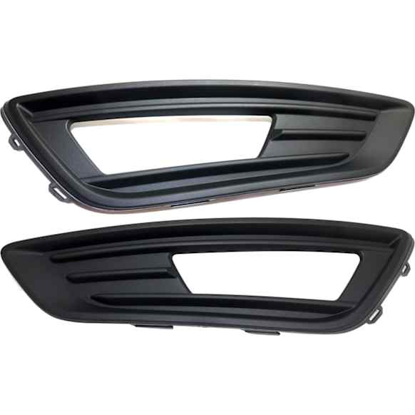 Front, Driver and Passenger Side Fog Light Trims, Textured Black, For Models Without Sport Package and Appearance Package