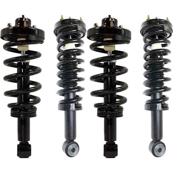 Front and Rear, Driver and Passenger Side Fully Loaded Strut
