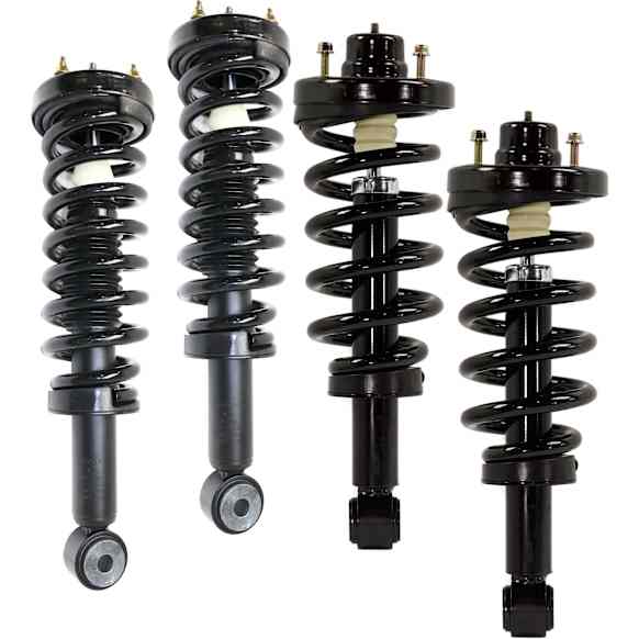 Front and Rear, Driver and Passenger Side Fully Loaded Strut