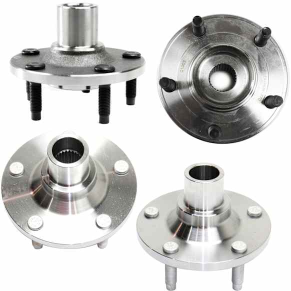 2010 Ford Escape - Front and Rear, Driver and Passenger Side Wheel Hub, 4WD, 5 Lugs, Front - With Bearing; Rear - Without Bearing