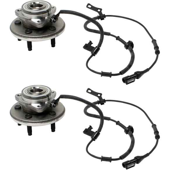 2006-2010 Mercury Mountaineer - Front, Driver and Passenger Side Wheel Hub, 5 lugs, With Bearing, With Sensor