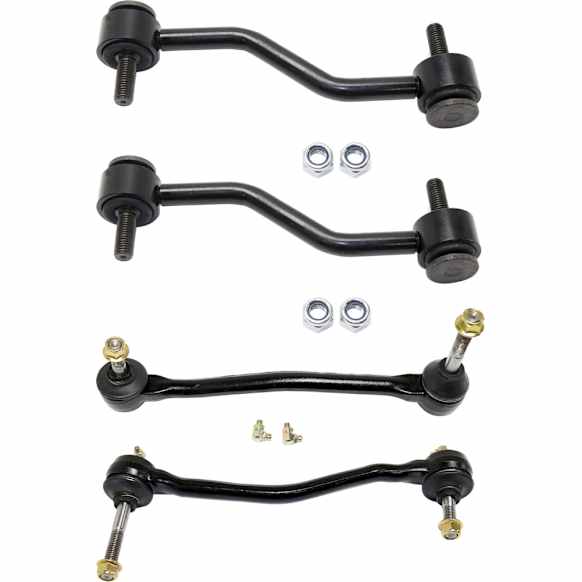 Front and Rear, Driver and Passenger Side Sway Bar Links