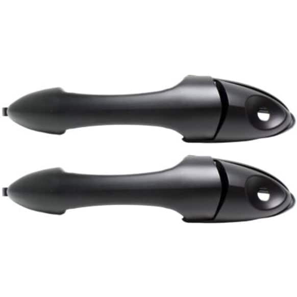 2001-2006 Mazda Tribute - Front, Driver and Passenger Side Smooth Black Exterior Door Handle, With Key Hole