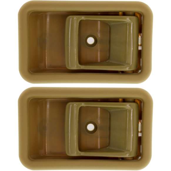 1994-1996 Mercury Tracer - Front, Driver and Passenger Side Interior Door Handles, Beige, Without Door Lock Hole