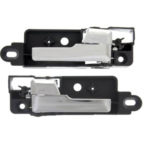 Rear, Driver and Passenger Side Interior Door Handles, Chrome, with Door Lock Button, Sedan