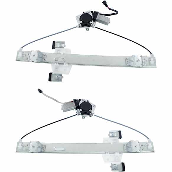 Extended Cab Pickup Rear, Driver and Passenger Side Power Window Regulator, With Motor