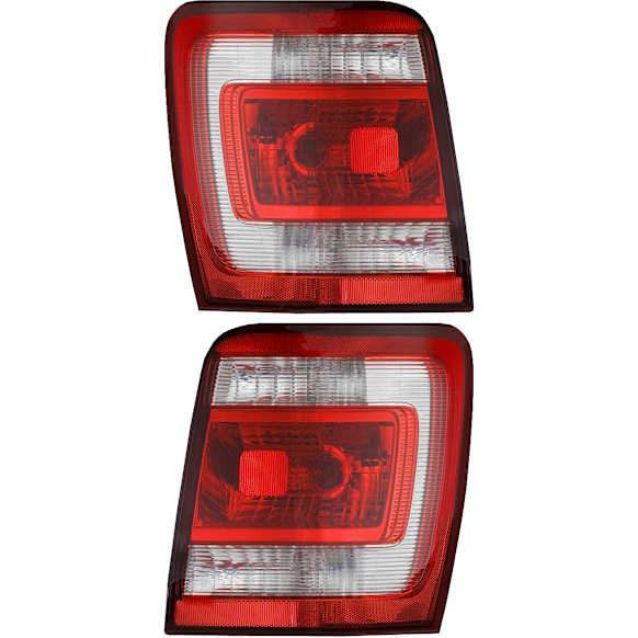 2012 Ford Escape XLT - Driver and Passenger Side Halogen Tail Light, Without bulb(s), OE Replacement, CAPA Certified