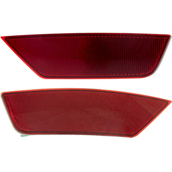 Rear, Driver and Passenger Side Bumper Reflector, CAPA Certified