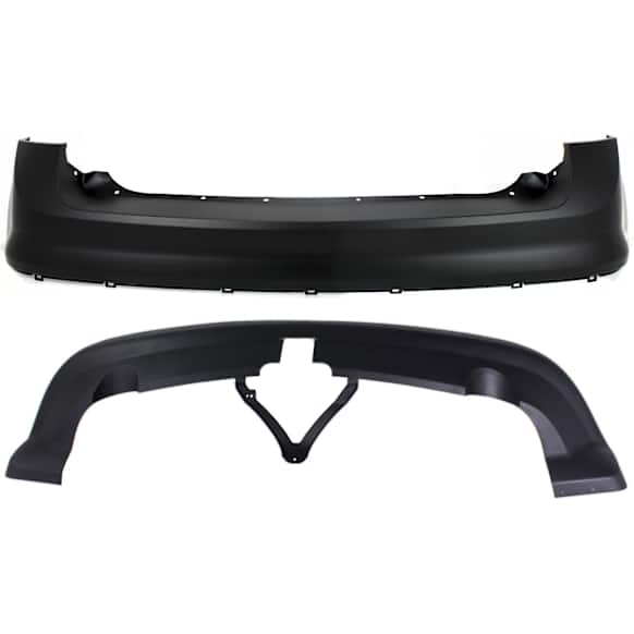 Rear, Upper and Lower Upper - Primed, Lower - Textured Bumper Cover 3.5L, 6Cyl