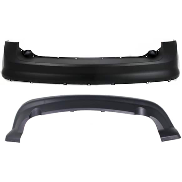 Rear, Upper and Lower Upper - Primed, Lower - Textured Bumper Cover 3.5L, 6Cyl