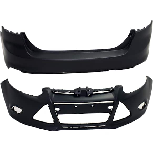 Sedan Front and Rear Primed Bumper Cover