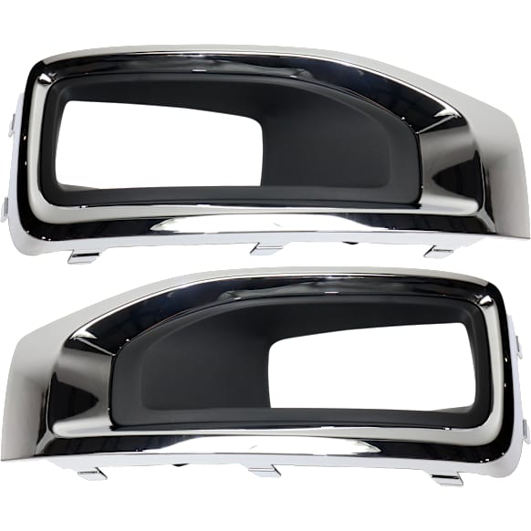 Front, Driver and Passenger Side Fog Light Trims, Primed